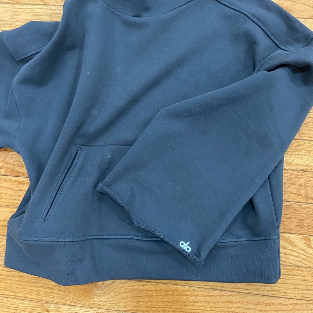 Alo gray hoodie sweatshirt